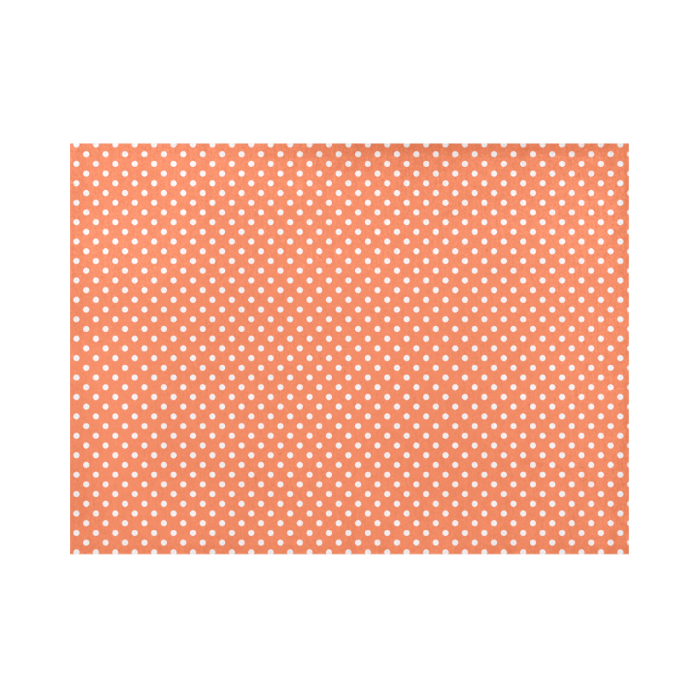 Appricot polka dots Placemat 14’’ x 19’’ (Set of 2)