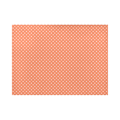 Appricot polka dots Placemat 14’’ x 19’’ (Set of 2)