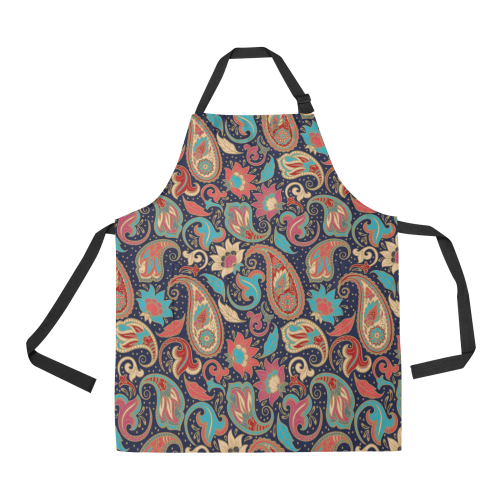 Paisley Pattern All Over Print Apron