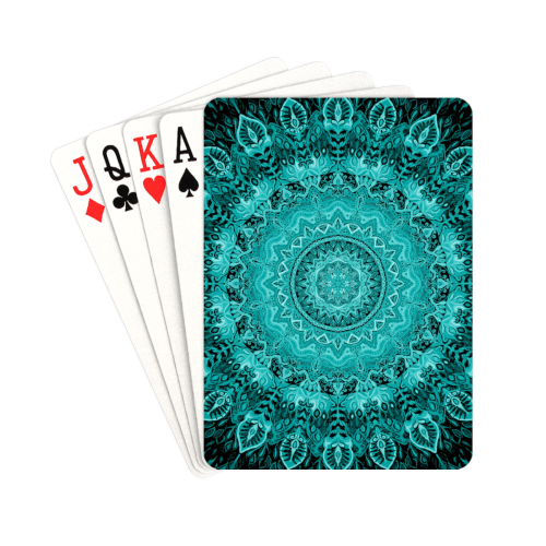 mandala paon 21 Playing Cards 2.5"x3.5"