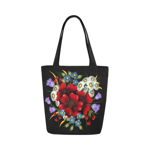 Bouquet Of Flowers Canvas Tote Bag (Model 1657)