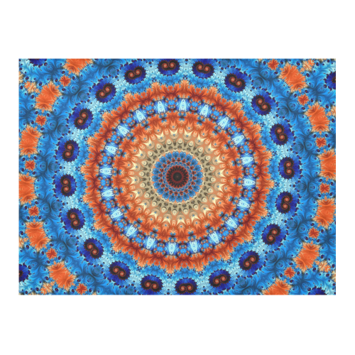 Kaleidoscope Cotton Linen Tablecloth 52"x 70"