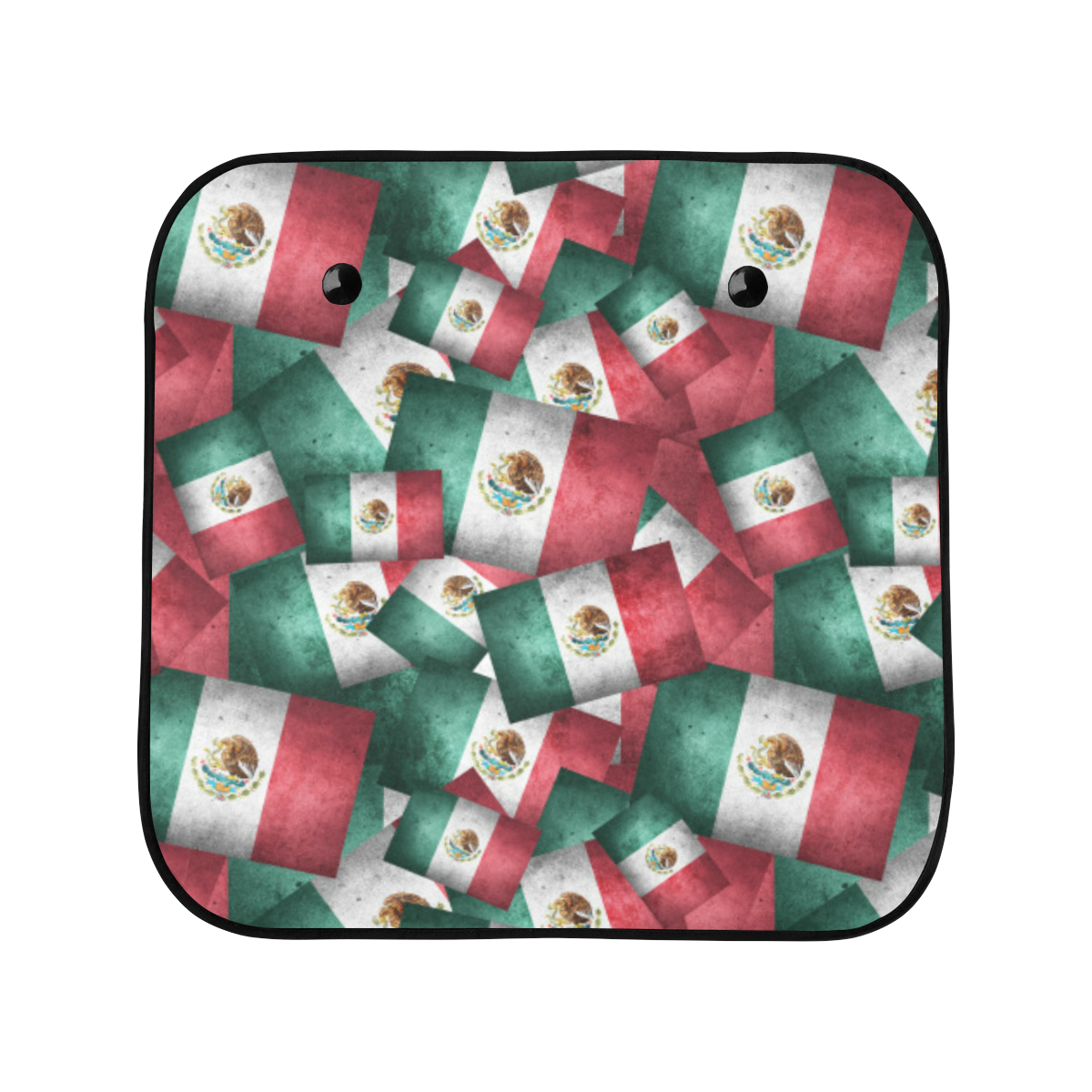 Mexican Pattern - Flags of Mexico Car Sun Shade 28"x28"x2pcs