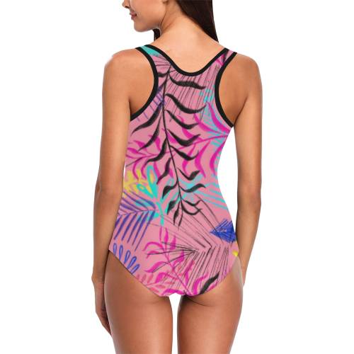 illustration Vest One Piece Swimsuit (Model S04)