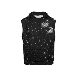 Mystic  Moon and Sun All Over Print Sleeveless Hoodie for Kid (Model H15)
