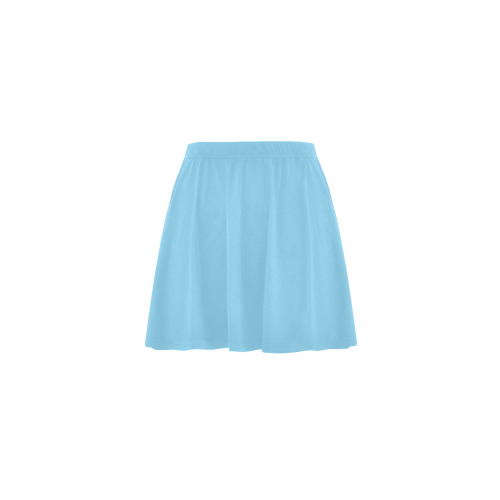 color baby blue Mini Skating Skirt (Model D36)