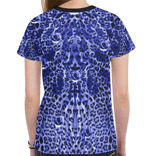 fur marbling 10 New All Over Print T-shirt for Women (Model T45)