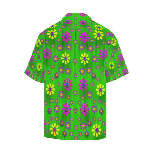 flower dance in green Hawaiian Shirt (Model T58)