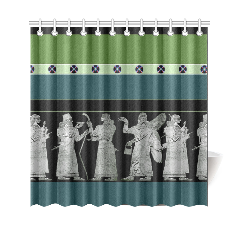 Assyrian Kings Shower Curtain 69"x70"