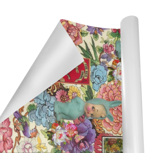 Lapinou de mon Coeur Gift Wrapping Paper 58"x 23" (5 Rolls)