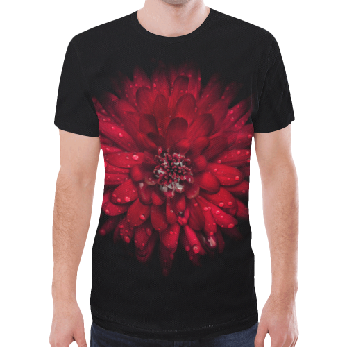 Backyard Flowers 45 Color Version New All Over Print T-shirt for Men (Model T45)