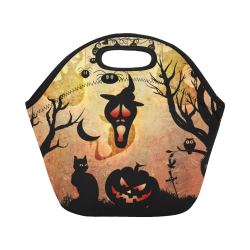 Funny halloween design Neoprene Lunch Bag/Small (Model 1669)