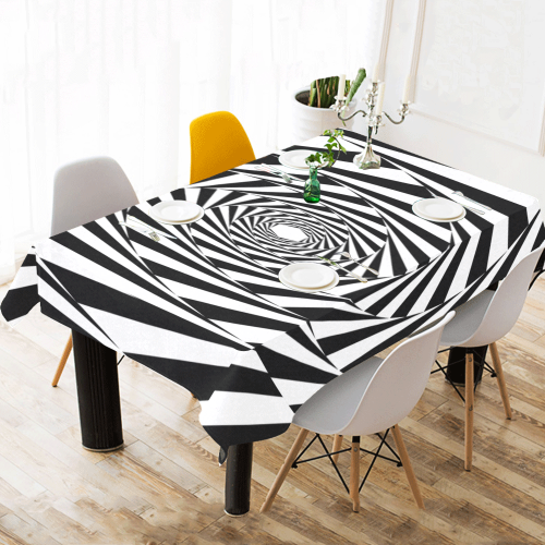 Spiral Cotton Linen Tablecloth 60"x 104"