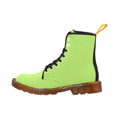 Mint green polka dots Martin Boots For Women Model 1203H