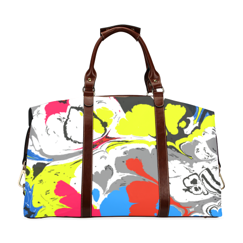 Colorful distorted shapes2 Classic Travel Bag (Model 1643) Remake