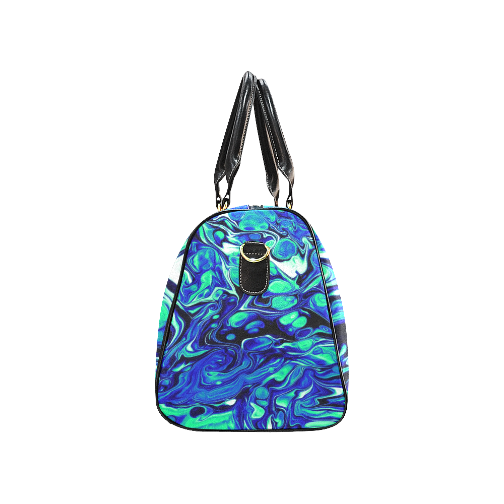 blue and green New Waterproof Travel Bag/Large (Model 1639)