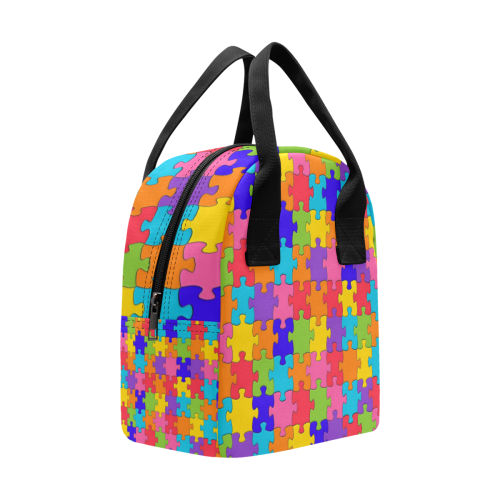 Rainbow Jigsaw Puzzle Zipper Lunch Bag (Model 1689)