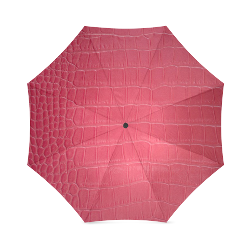 Red Snake Skin Foldable Umbrella (Model U01)
