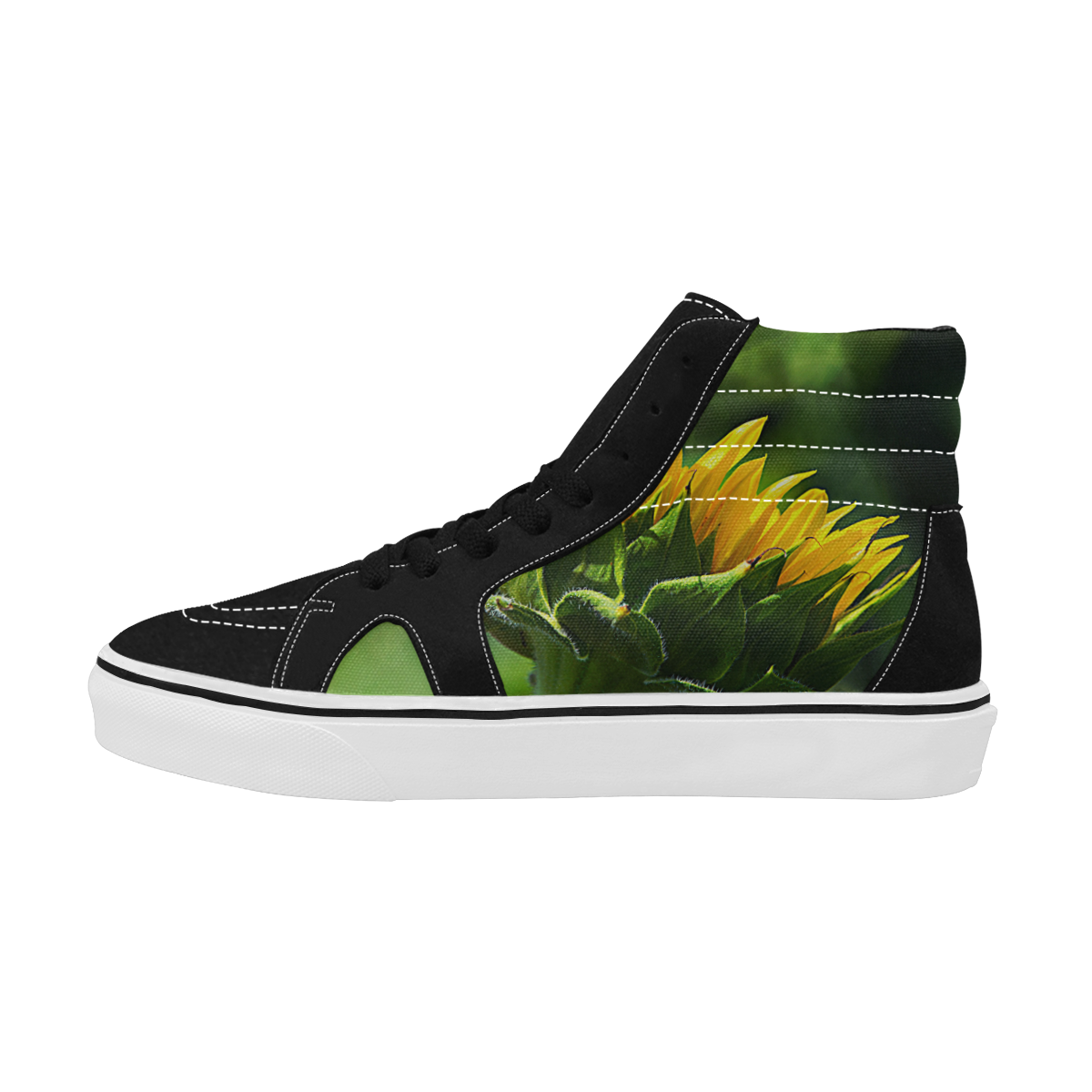 Sunflower New Beginnings Men's High Top Skateboarding Shoes (Model E001-1)
