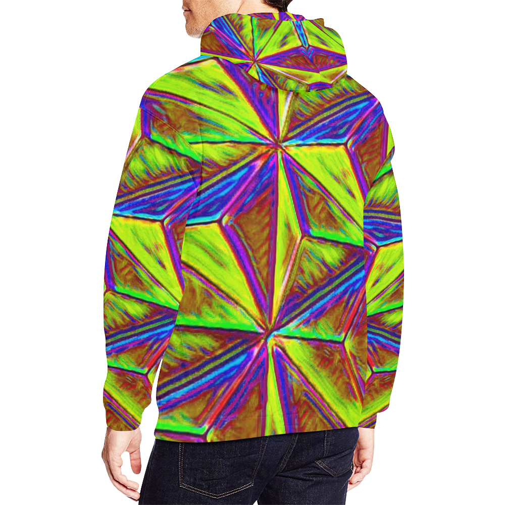 Vivid Life 1C  by JamColors All Over Print Hoodie for Men (USA Size) (Model H13)
