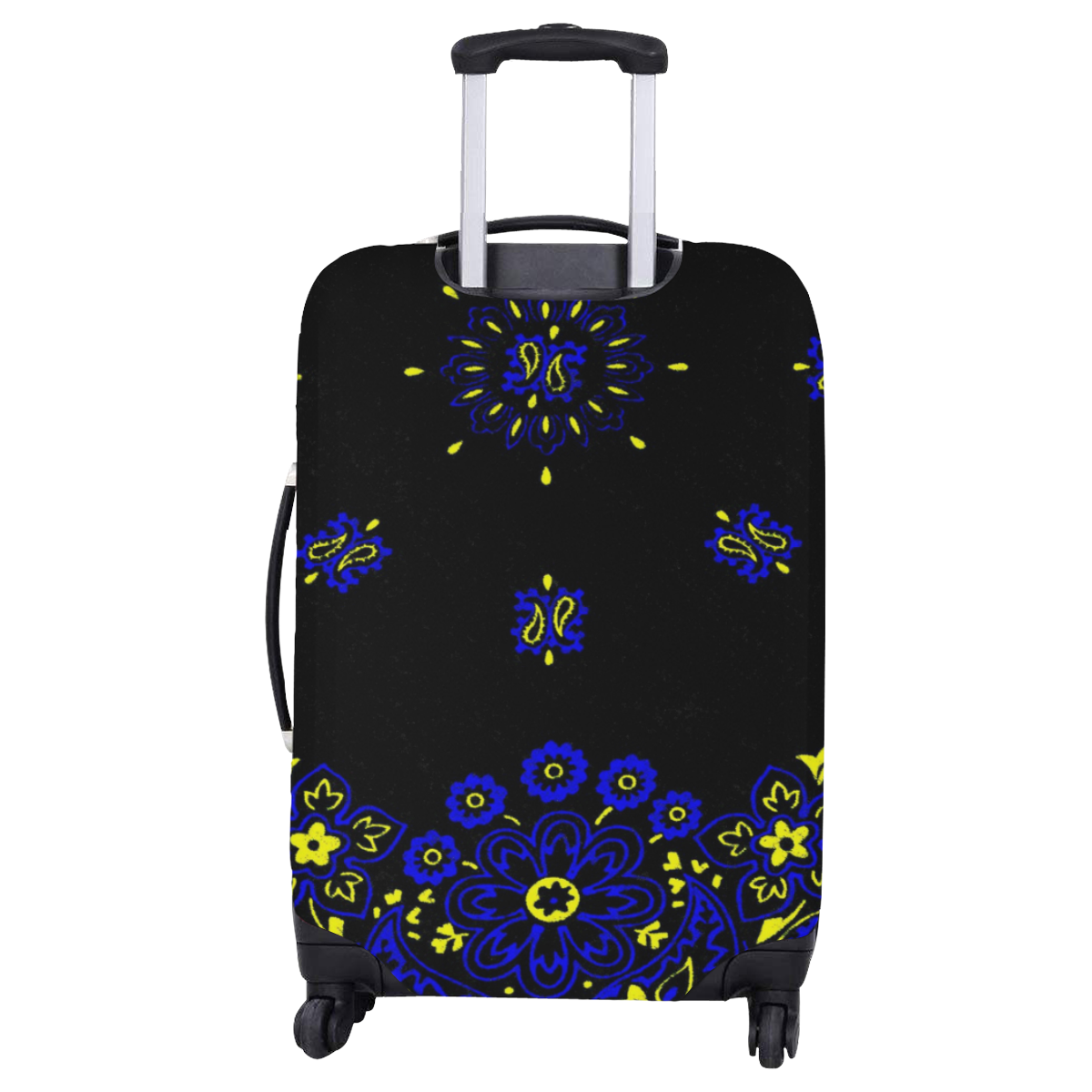blue and yellow bandana Luggage Cover/Large 26"-28"