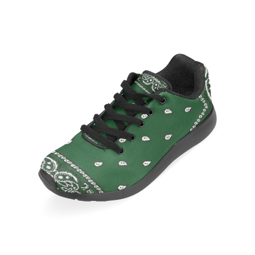KERCHIEF PATTERN GREEN Men’s Running Shoes (Model 020)
