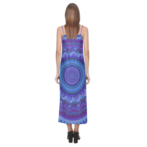 MANDALA PASSION OF LOVE V-Neck Open Fork Long Dress(Model D18)