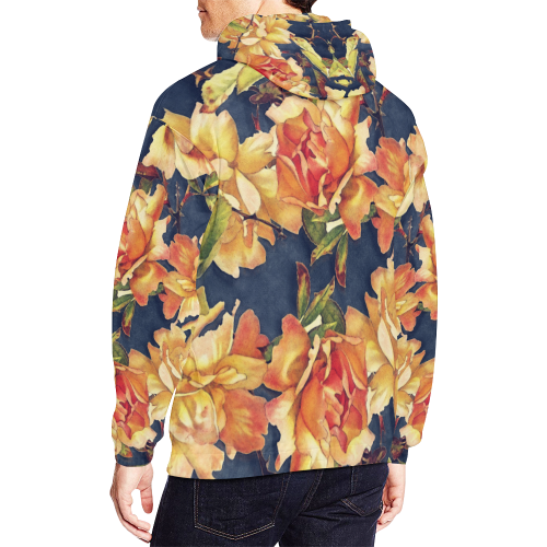flowers #flowers #pattern #flora All Over Print Hoodie for Men/Large Size (USA Size) (Model H13)