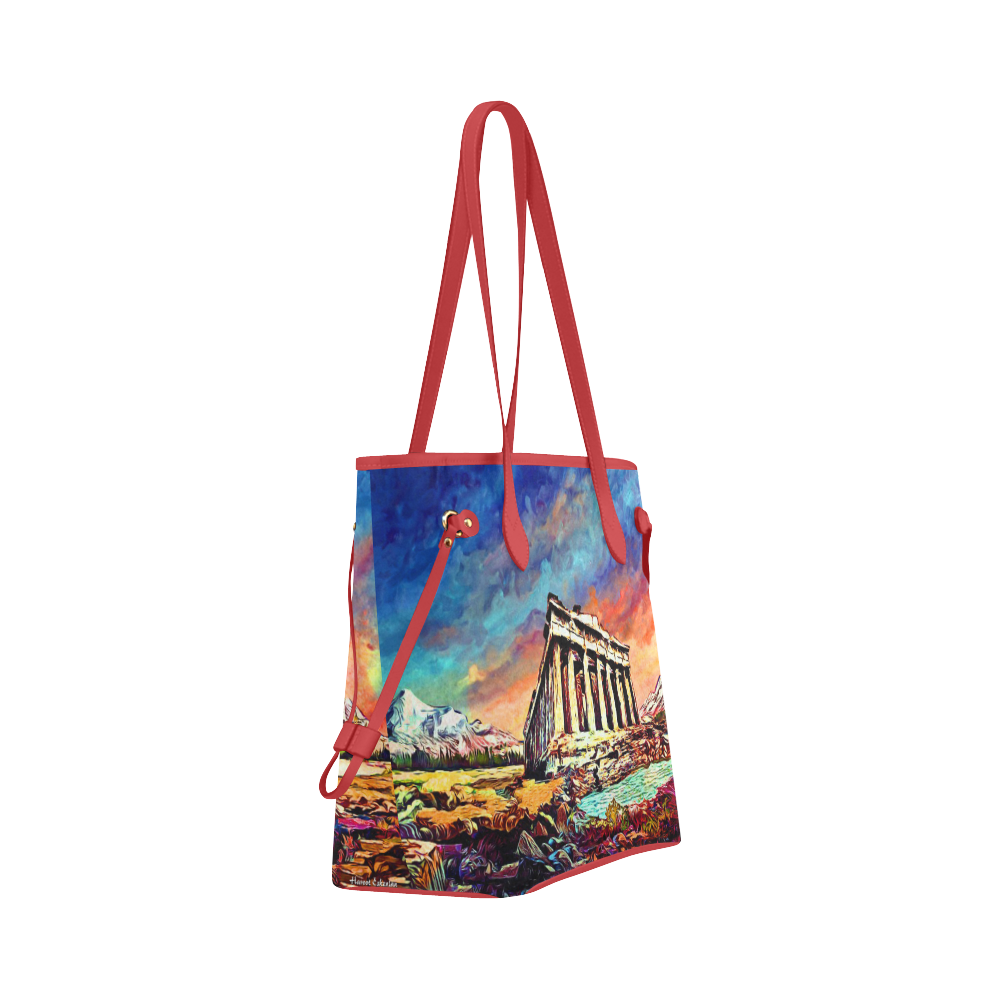 Acropolis Clover Canvas Tote Bag (Model 1661)