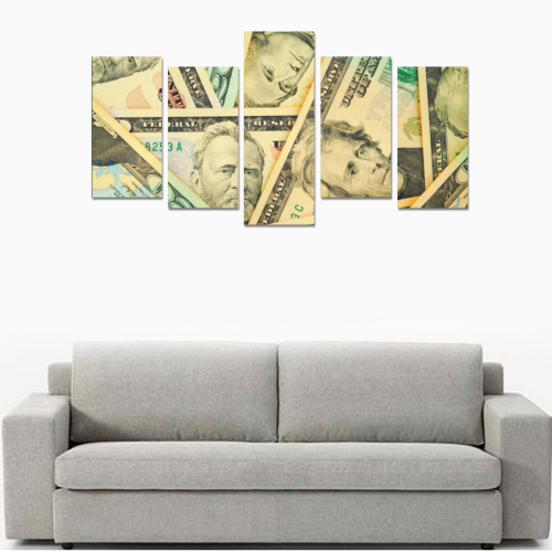 US DOLLARS Canvas Print Sets E (No Frame)