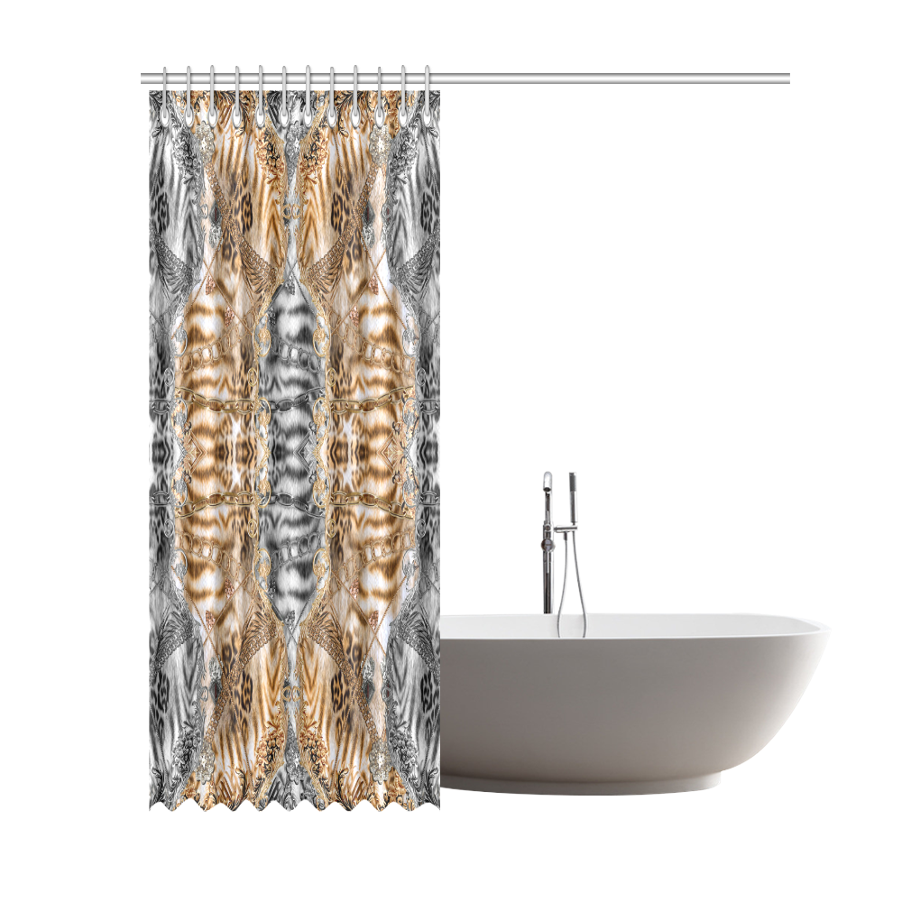 Luxury Abstract Design Shower Curtain 69"x84"