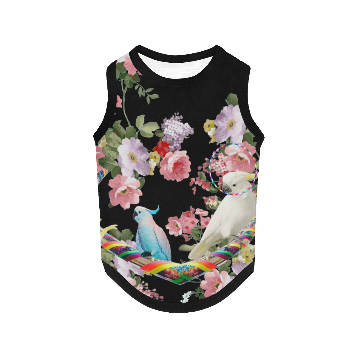 Cockatoos and Hoops All Over Print Pet Tank Top