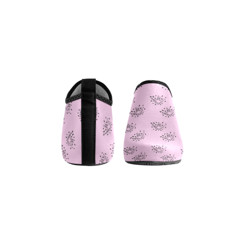 zodiac bat pink Women's Slip-On Water Shoes (Model 056)