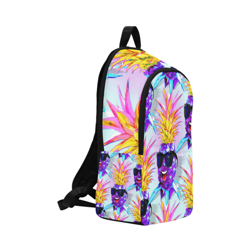 Pineapple Ultraviolet Happy Dude with Sunglasses Fabric Backpack for Adult (Model 1659)