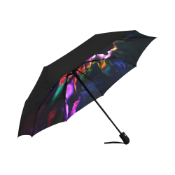 Fractal of many colors Anti-UV Auto-Foldable Umbrella (Underside Printing) (U06)