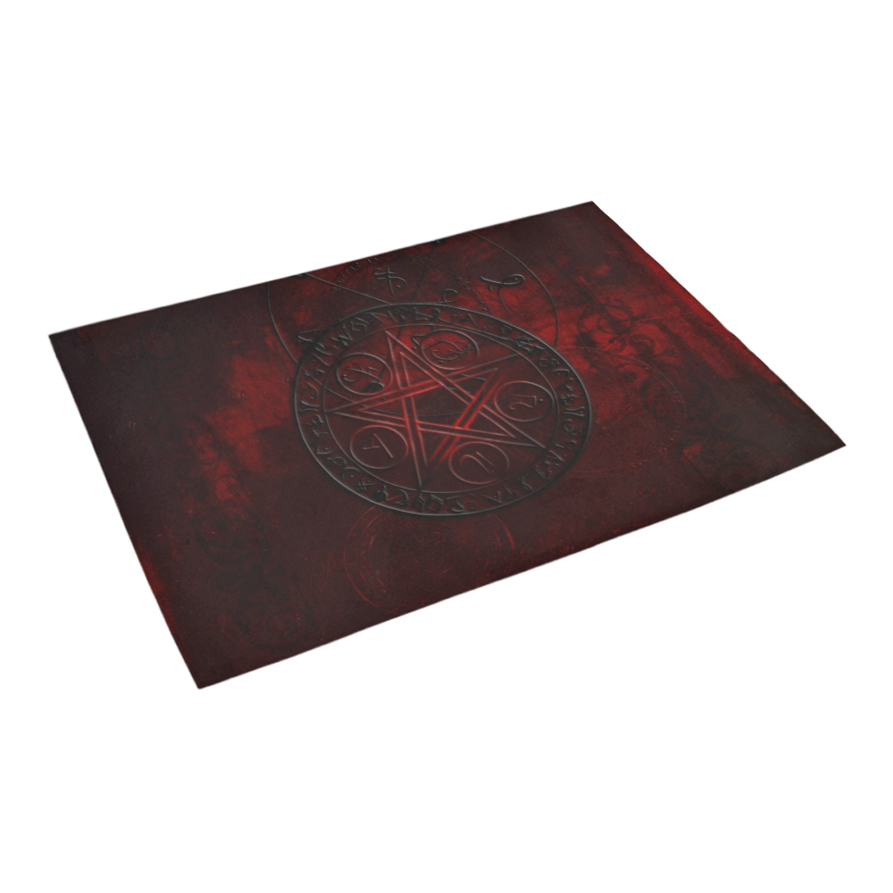 Dark Bloody Magic Azalea Doormat 24" x 16" (Sponge Material)