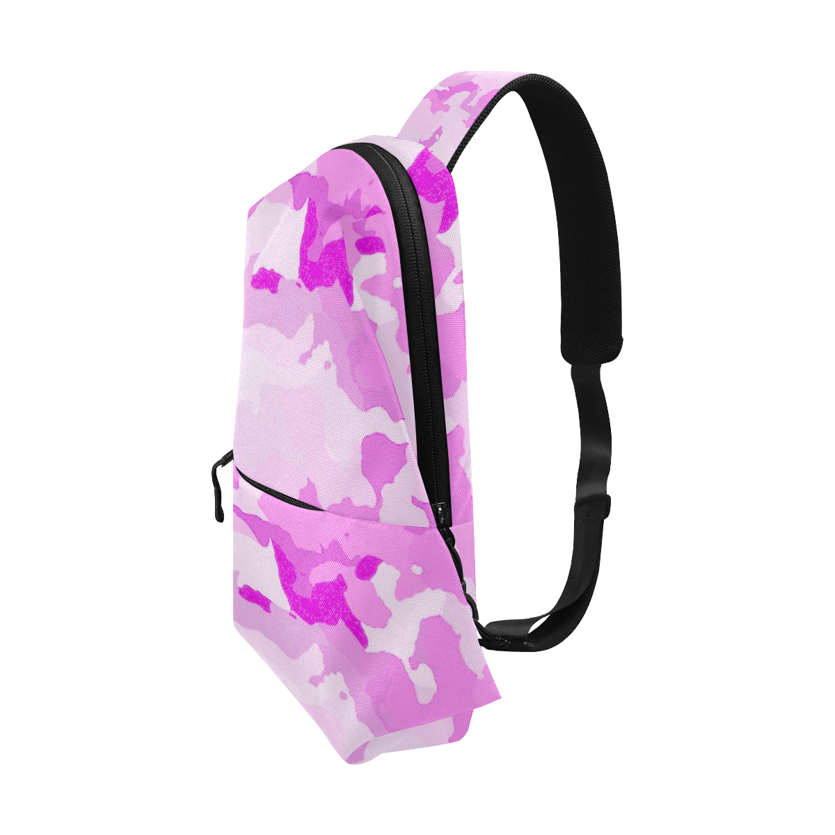 camouflage soft pink Chest Bag (Model 1678)