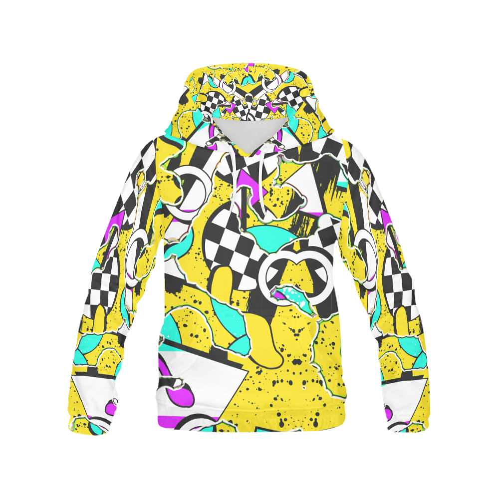 Shapes on a yellow background All Over Print Hoodie for Men (USA Size) (Model H13)