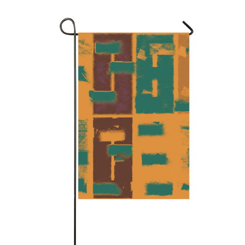 Orange texture Garden Flag 12‘’x18‘’（Without Flagpole）