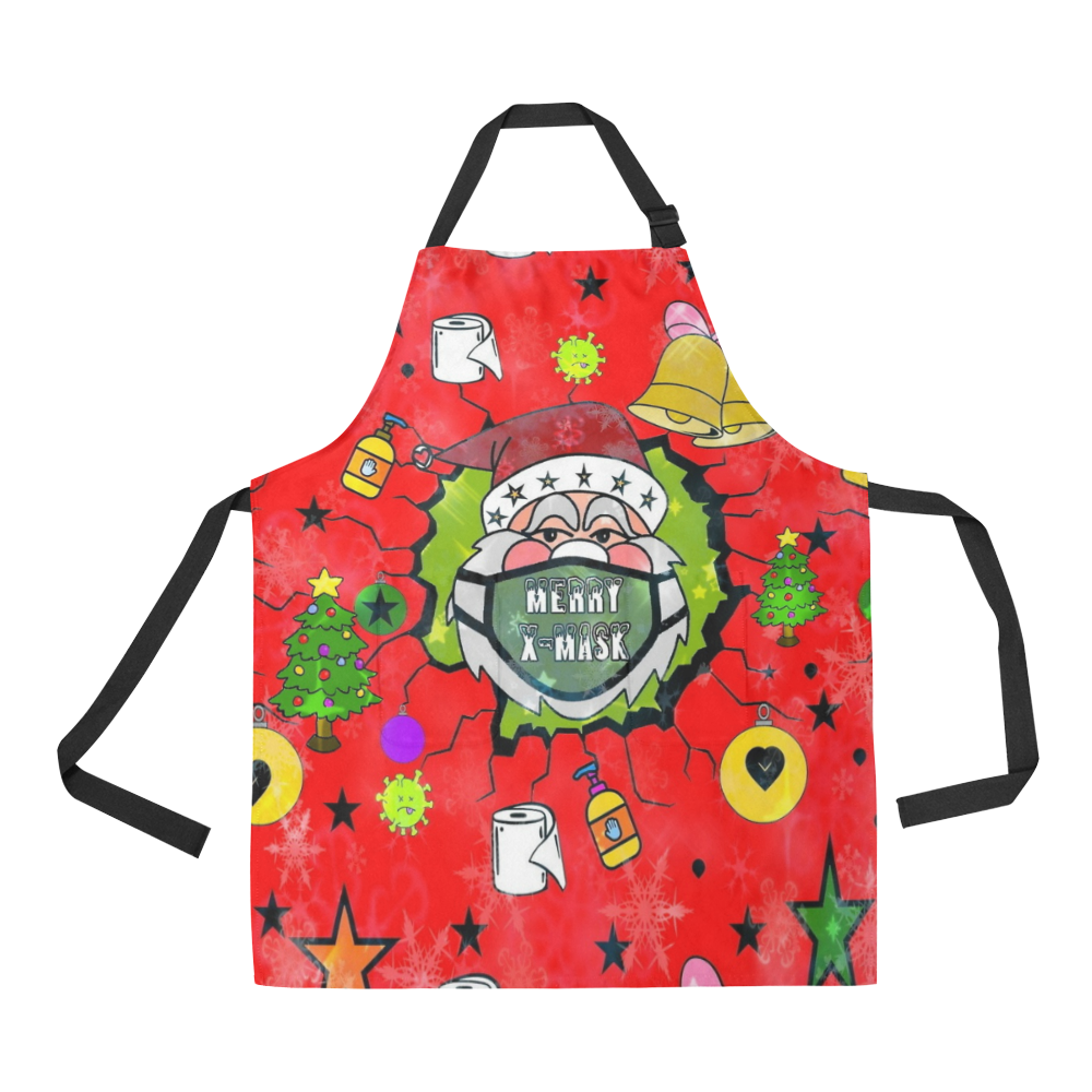Merry X Mask by Nico Bielow All Over Print Apron