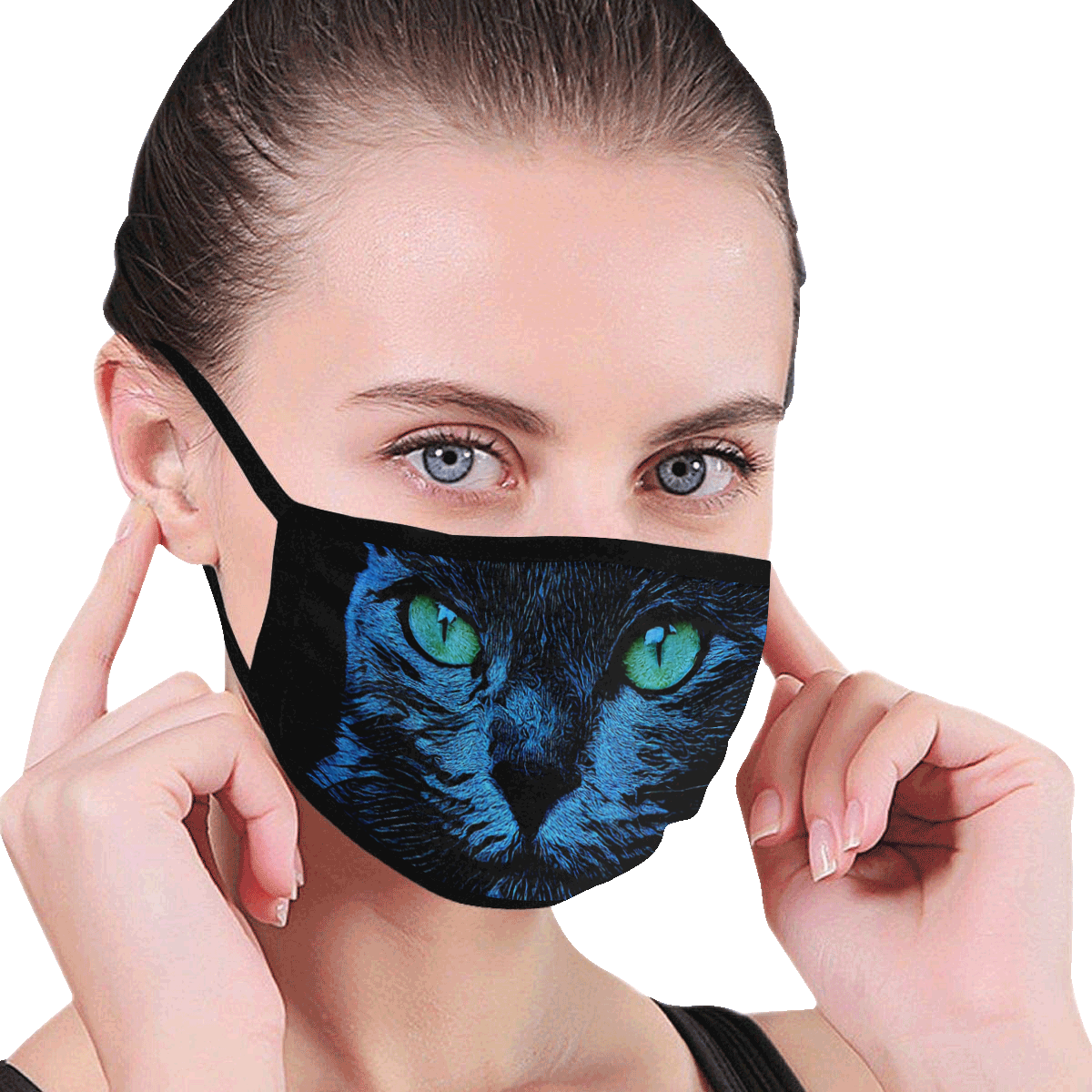 CAT BLUE ART MASK Mouth Mask