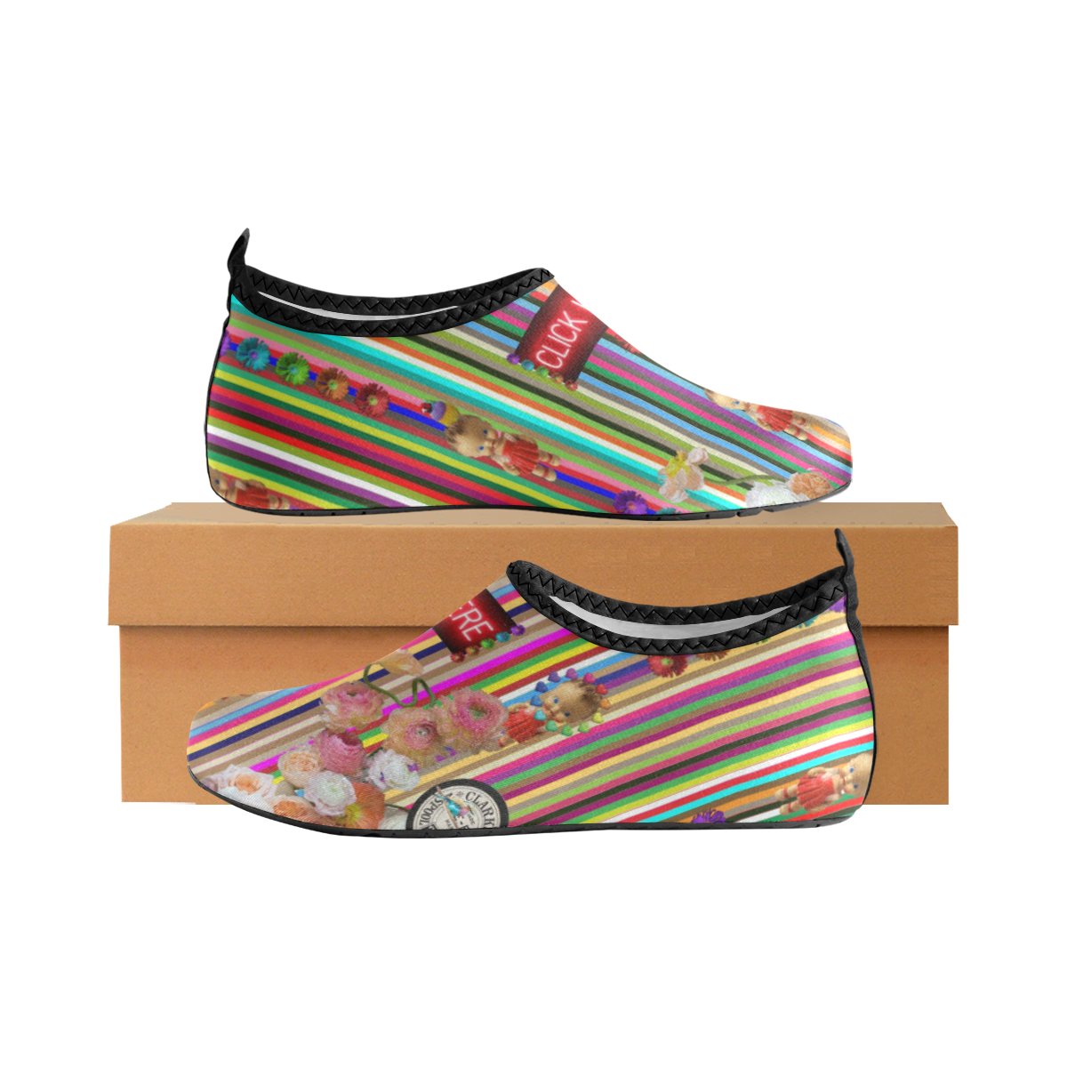 Click Here Dolly Women's Slip-On Water Shoes (Model 056)