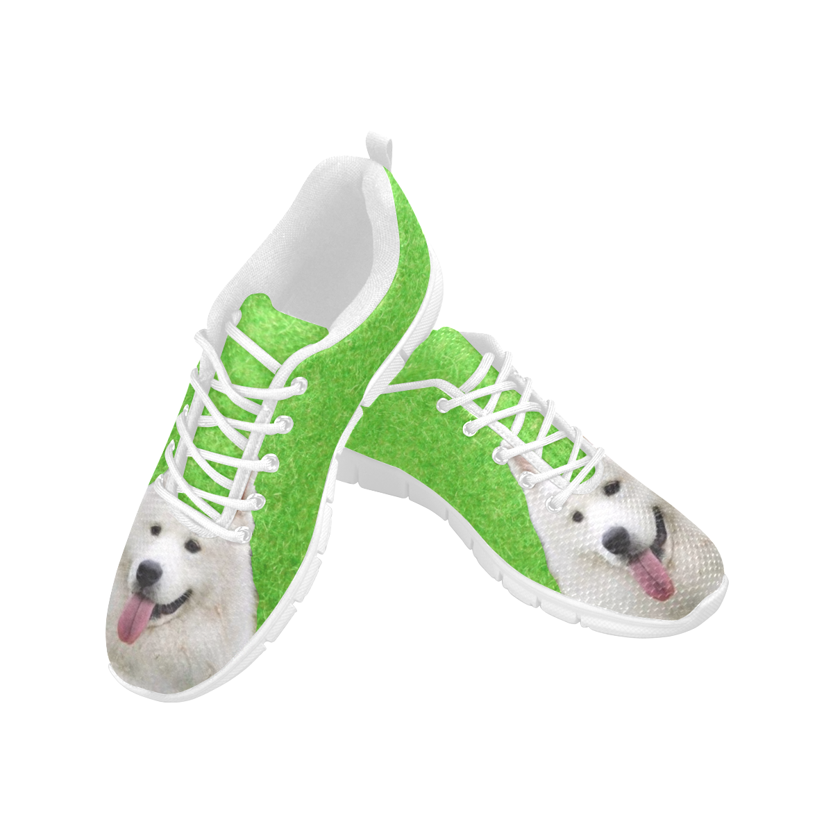 American Eskimo Dog Women's Breathable Running Shoes (Model 055)
