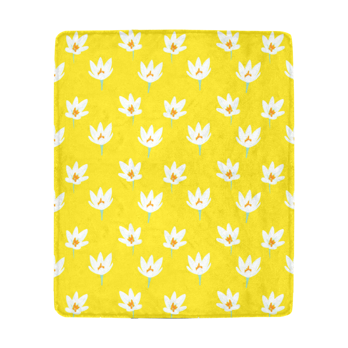RL Yellow Ultra-Soft Micro Fleece Blanket 50"x60"