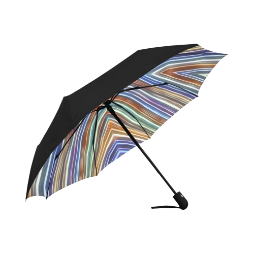 Wild Wavy X Lines 56 Anti-UV Auto-Foldable Umbrella (Underside Printing) (U06)