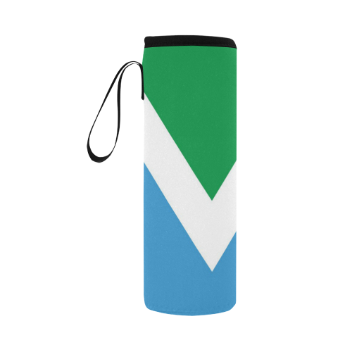 Vegan Flag Neoprene Water Bottle Pouch/Large