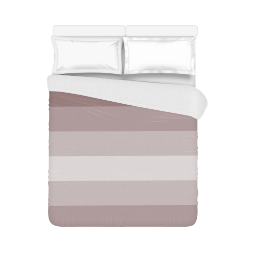 Grey multicolored stripes Duvet Cover 86"x70" ( All-over-print)