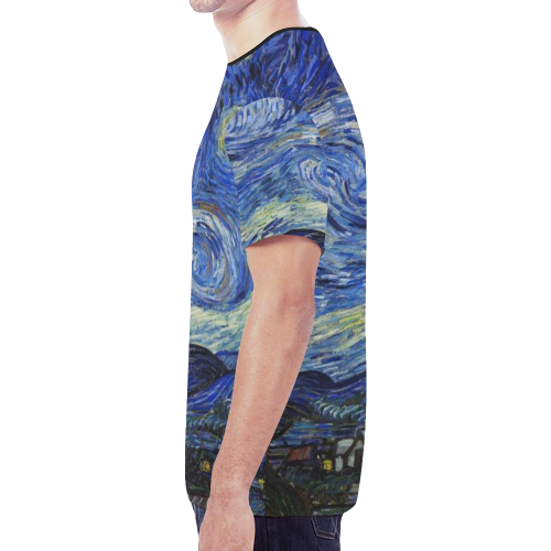 Woke Starry Night Art New All Over Print T-shirt for Men (Model T45)