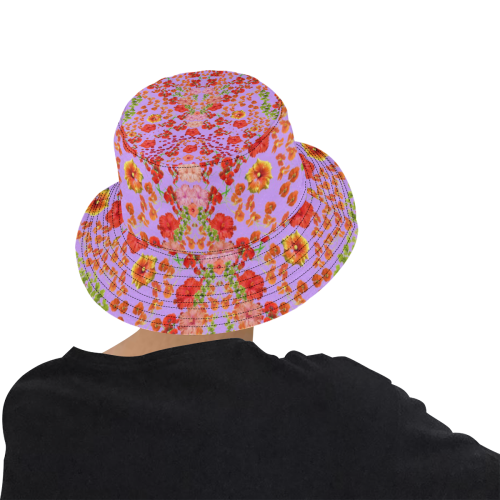coquelicots 9 All Over Print Bucket Hat for Men
