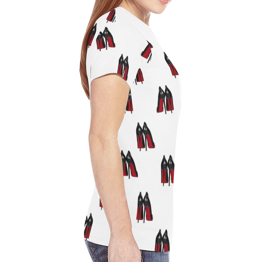louboutin pattern New All Over Print T-shirt for Women (Model T45)